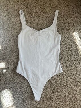 Babaton White One-Piece Bodysuit